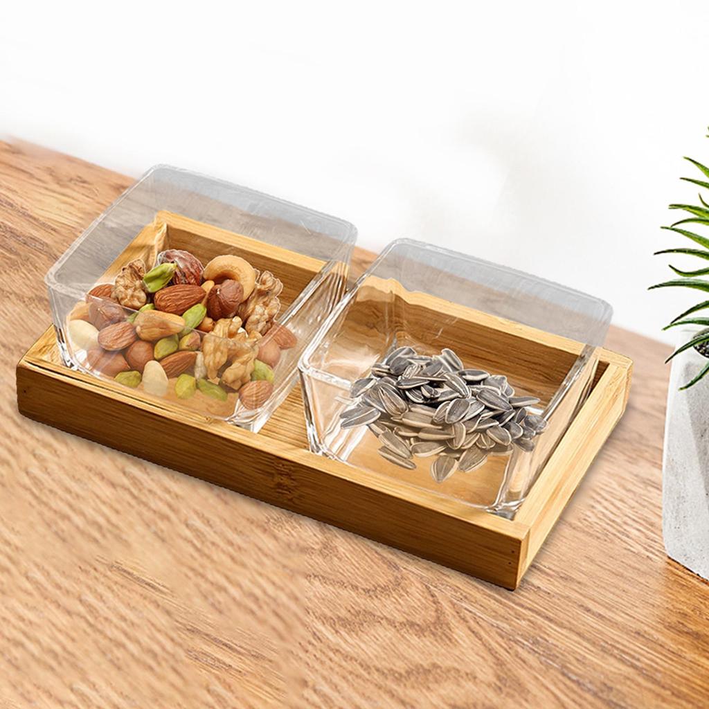 Nut Dried Fruit Plate, Desert , Living Room Plate ,Serving Tray ,Divided Bowls for Party
