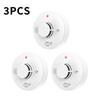 Smoke Detector Fire Alarm 3C Certified High Sensitivity Photoelectric Smoke Alarm Home Security Fire Safety Early Warning System