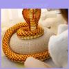King Cobra Plush Toy With Super Soft Short Plush For Kids Educational Animal Play