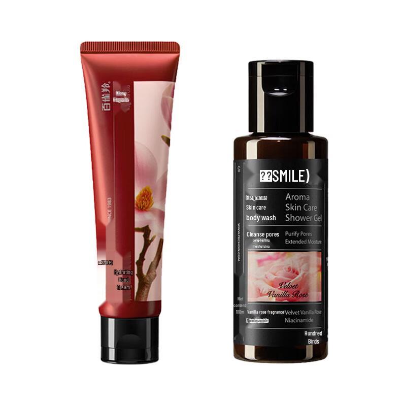 Shi Mei Vanilla Rose Shower Gel & Hand Cream Set