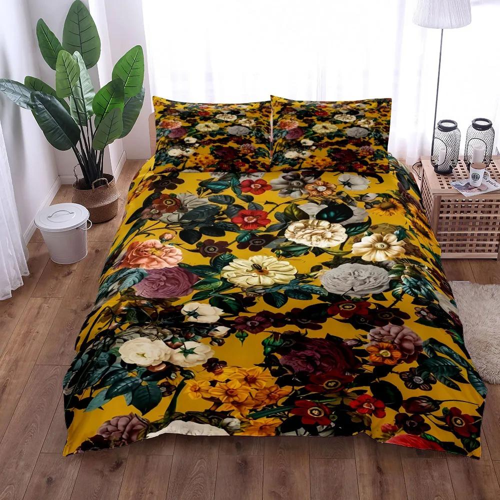 Комплект постельного белья Exotic Garden King Queen Twin Single Size Пододеяльник Наволочки Комплект постельного белья 135x200cm