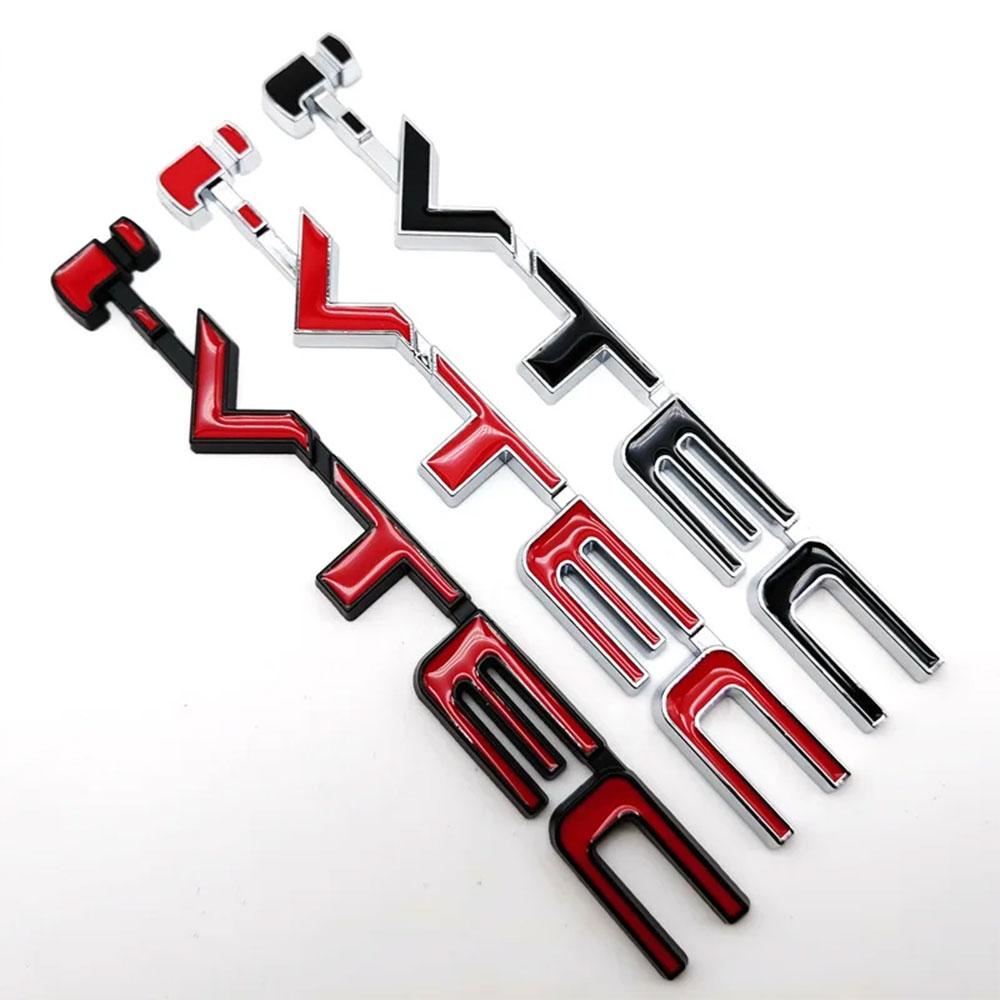 APH1 1Pc 3D Metal Alloy Letters i-VTEC Logo Badge Car Rear Trunk Sticker Emblem for Honda City Civic Accord Jazz CRV Accessories