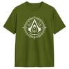 Unisexs T Shirt Assassins Creed Cryptic Symbol T Shirts Trending Beach Tee Shirt Y2k Fun Pure Cotton Tops Plus Size 6xl