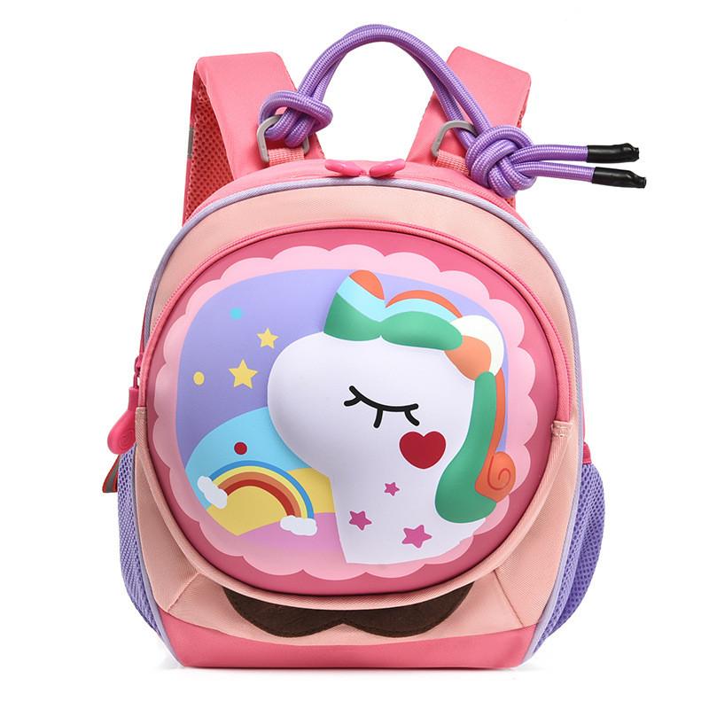Pattern Dinosaur Horse Kids Backpack With Lightweight Schoolbag Cute Bag Gift