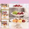 Creative Plate Europeanstyle Fruit Multilayer Threelayer Cake Stand Fashion Dried Fruit Snack Plate Candy Plate Modern Living Room Home