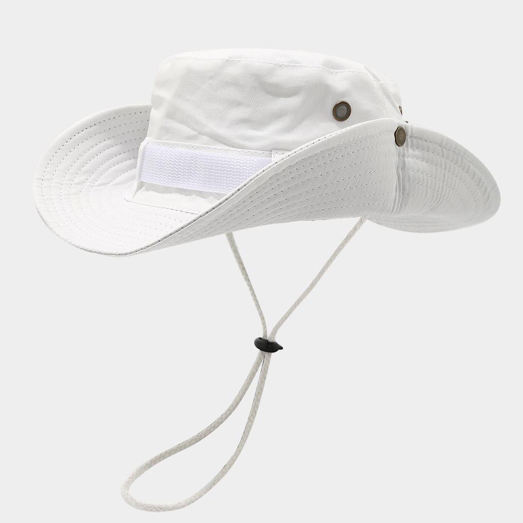 Wide Brim Fisherman Hat For Men Women Sun Protection Breathable Outdoor Summer Accessory