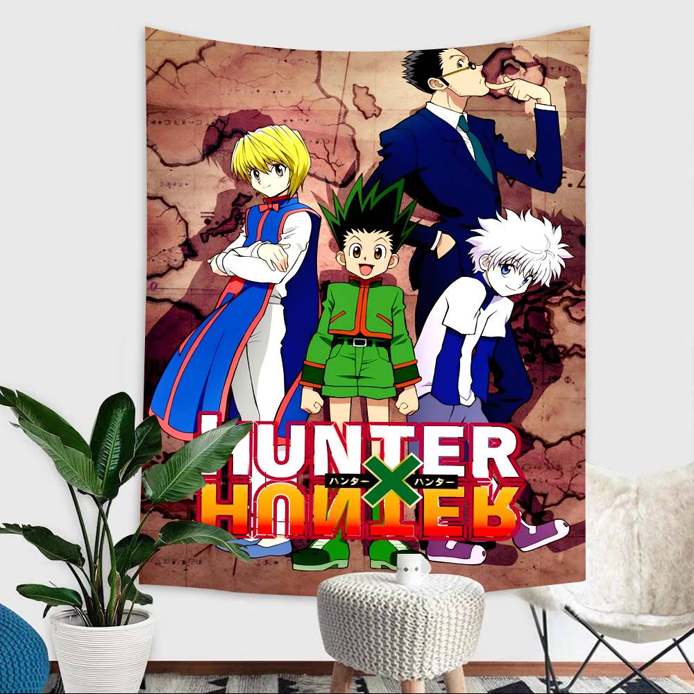 Anime Hunter X Hunter Theme Background Cloth Happy Party Baby Shower Supplies Decoration Banner Shooting Props