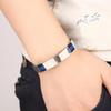 Korean Style Titanium Steel Men's Silicone Bracelet - Trendy Stainless Steel Bangle Jewelry