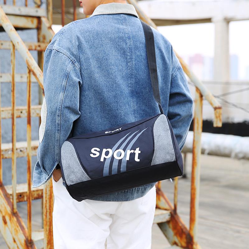 Men's Customizable Sports Fitness Bag - Travel, Outdoor, Portable, and Crossbody Backpack