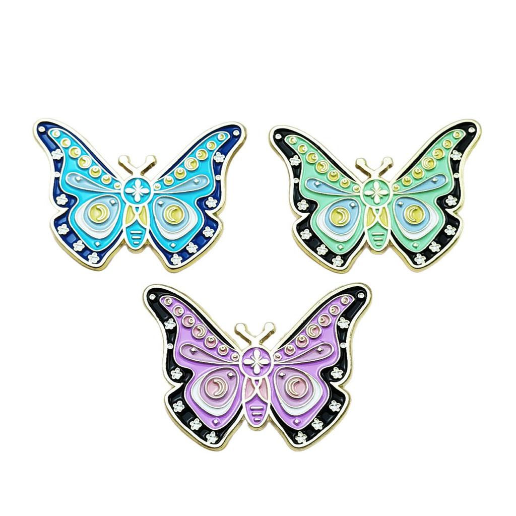 Cute Cartoon Flower & Butterfly Brooch for Clothing and Backpacks - Versatile Alloy Badge Accessory for Girls