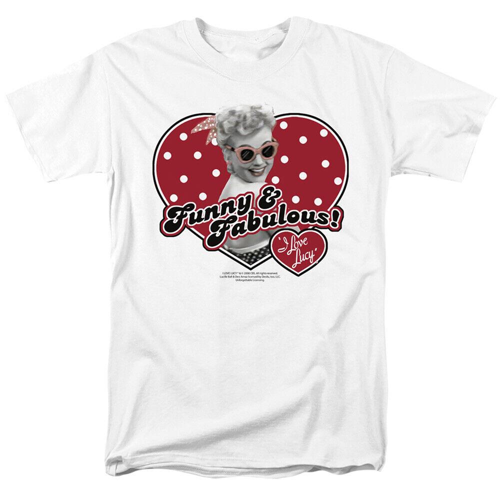 26 I Love Lucy Funny & Fabulous T Shirt Mens Licensed Desi Classic TV Show White Unisex T-Shirt M