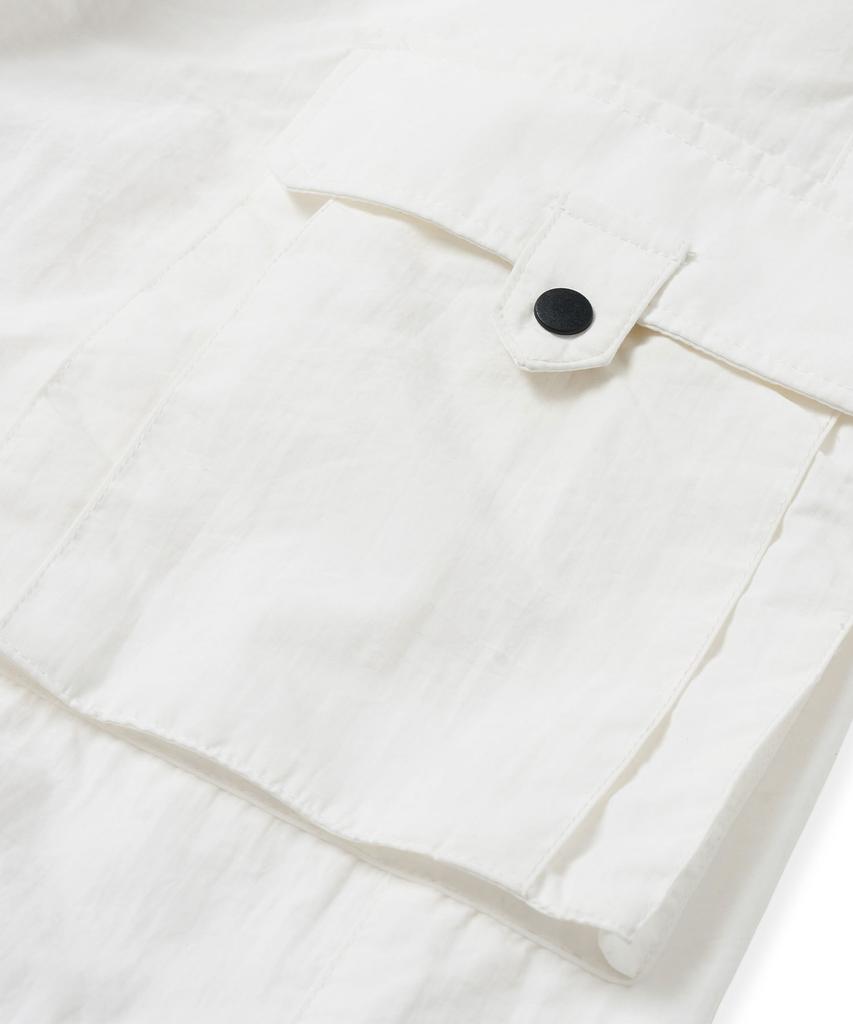 Brown Bless W Tag Puckering Nylon Skirts - Ivory
