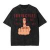 T-shirt Comic Battle Beast Invincible Hip Hop Cotone Lavato Oversize Vintage Uomo Donna T-shirt Lavata Oversize Unisex Harajuku alta qualità