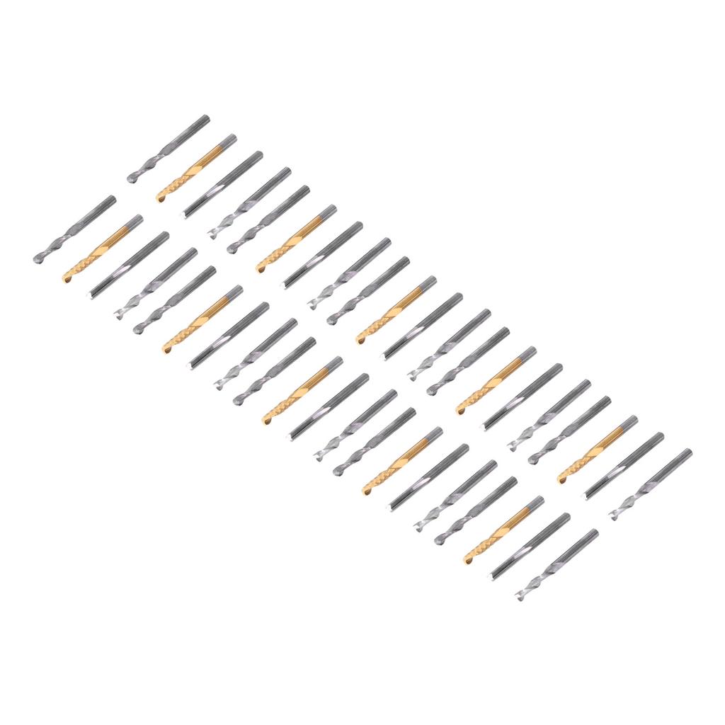 40 Stück Set Fräser 18in Schaft Oberfräser Holzbearbeitung CNC Fräser Fräsen Schnitzen Bit Set