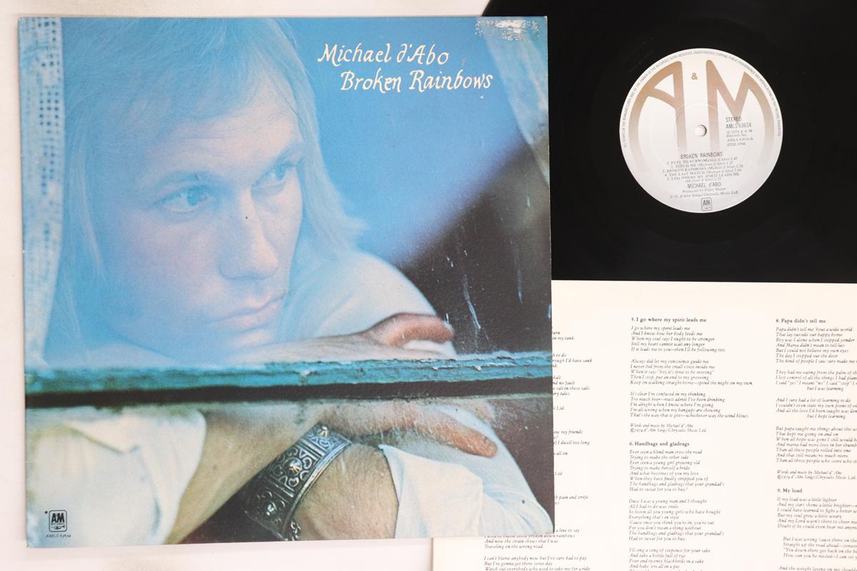 

LP Record MICHAEL D ABO - Broken Rainbows AMLS63634 A&M 1974 UK Rock Used