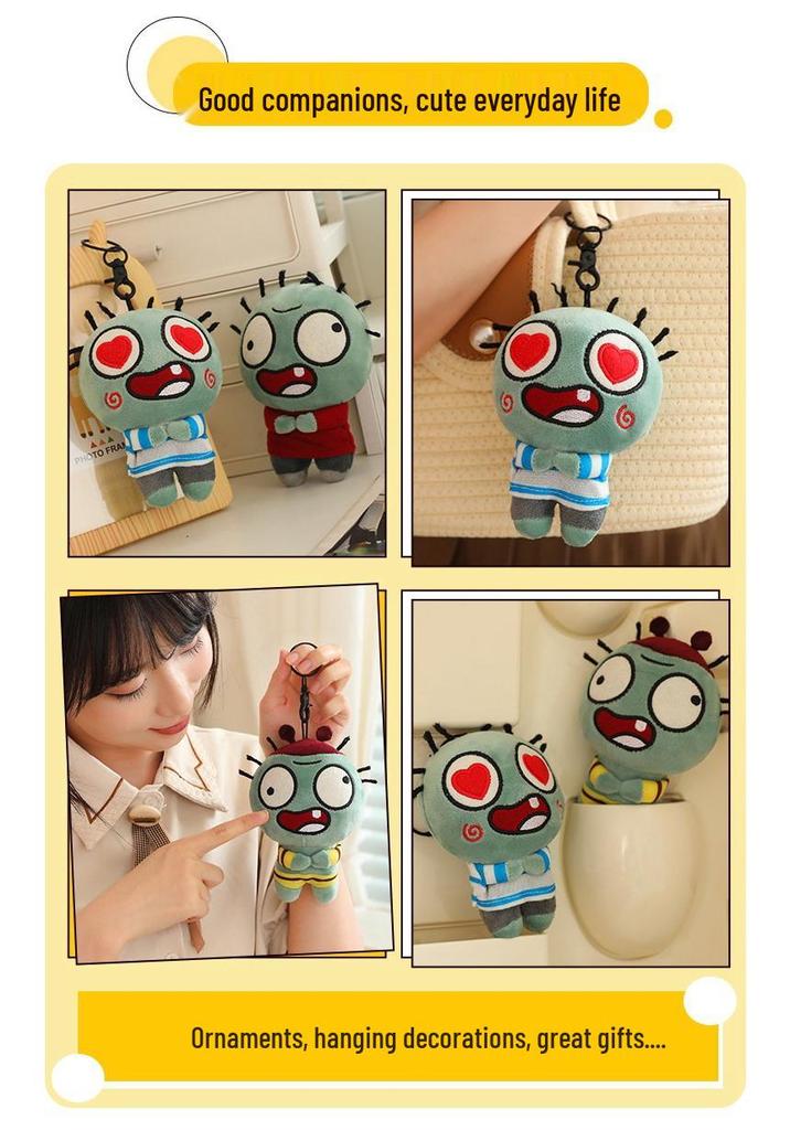 Zombie Doll Prank Plush Toy: Talking Little Brother Pendant - Perfect Gift for Friends