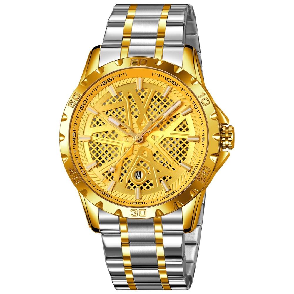 

Watch Men s Business Stylish Multifunctional Stainless Steel 3 ATM Water Resistant Date Luminous Arm for Men Job Hunting Visible even in the dark