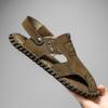 Mode2024 Sommer Lochlederschuhe Herren Freizeitsandalen Atmungsaktive Lochschuhe Sandalen Herren Handgefertigte Schuhe Sandalen Große Größe 38-46