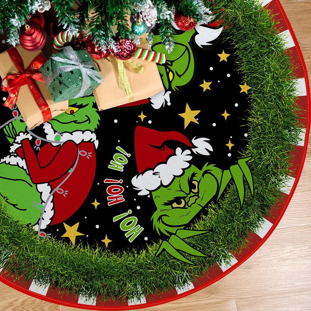 Christmas Tree Skirt Handicrafts, Christmas Decorations, Printed Ornaments, Christmas Supplies.