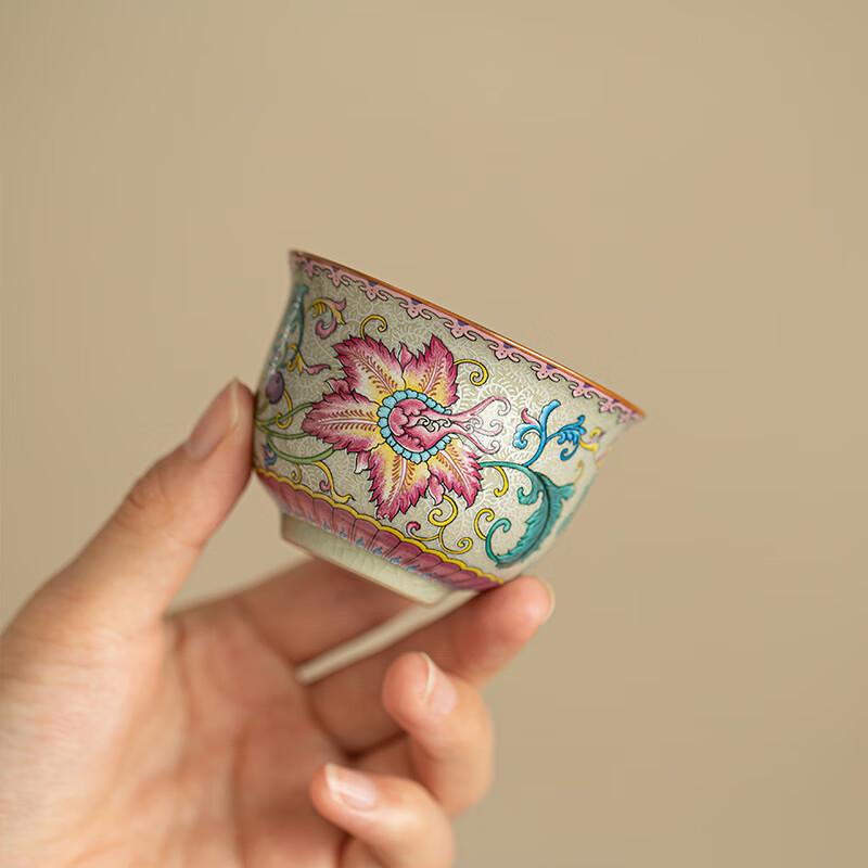 Shangqi Lingxiao Flower Ceramic Tea Cups (Set of 2)