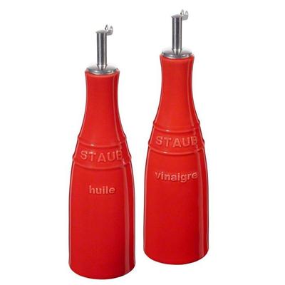 Maselnička - Staub - 40511-788 - Súprava na olej a ocot - Keramika - 250 ml - Čerešňa