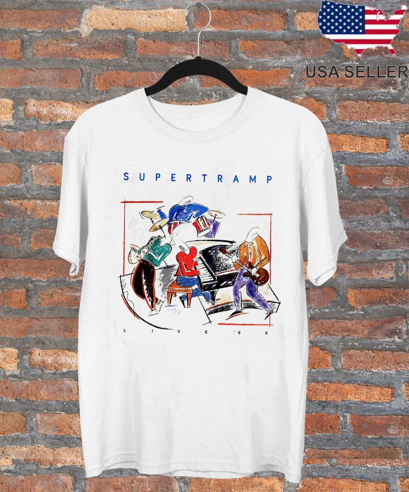 Rock Concert Music Live 88 Supertramp T Shirt Full Size S-5XL XS