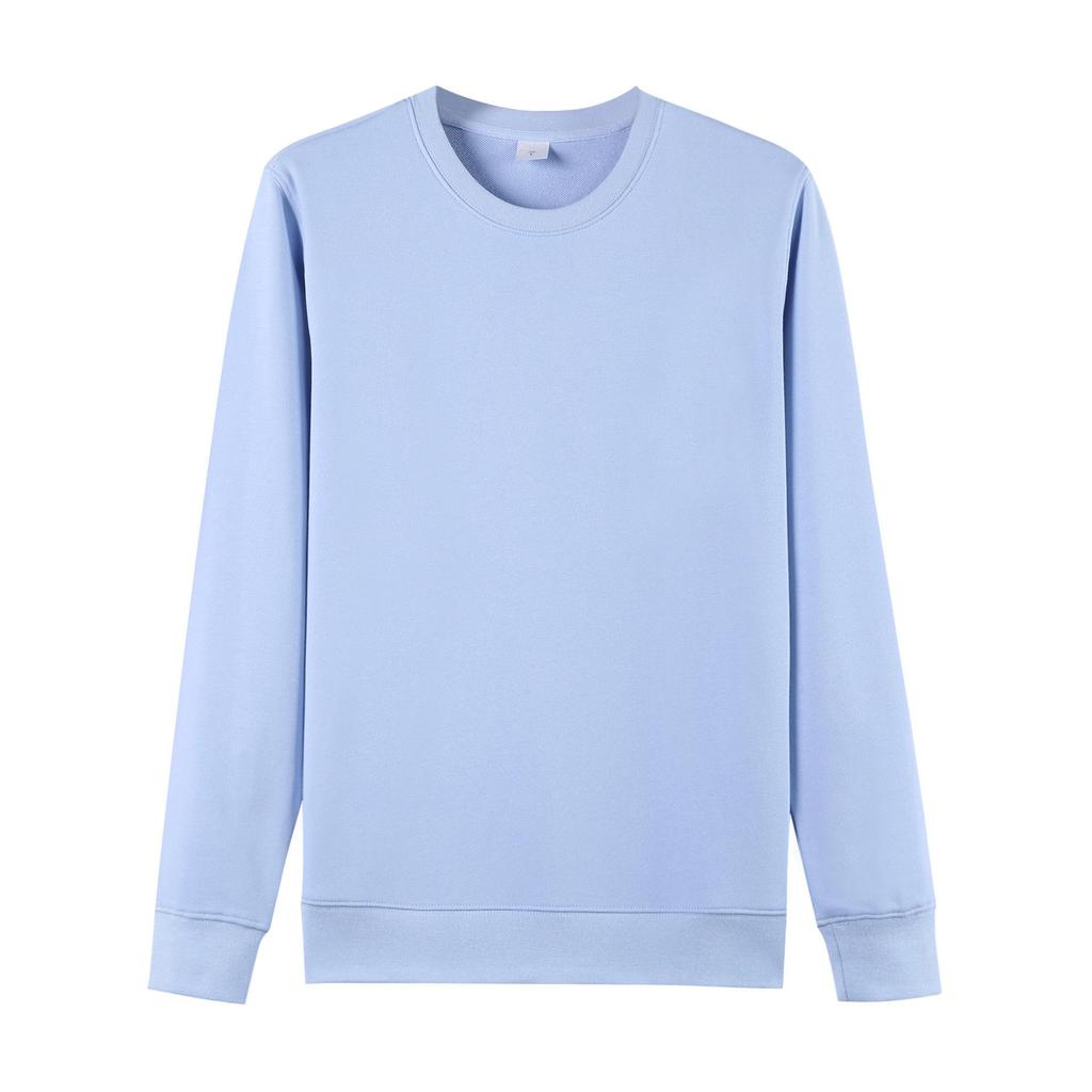 Damen Weißes Pullover-Sweatshirt im koreanischen Stil mit Rundhalsausschnitt - Reine Baumwolle, Trendig für Frühling/Herbst 2024