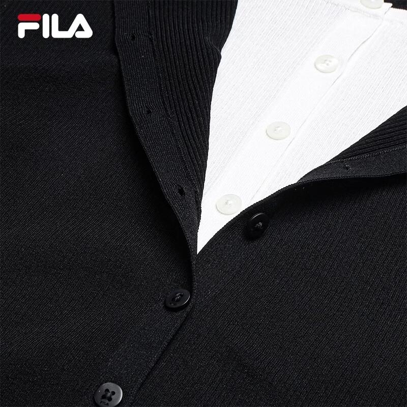 Fila Women's Slim Fit Faux Two-Piece Cardigan Jacket