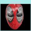 Deadpool Resin Halloween Carnival Skull Face Mask For Film Character Costume