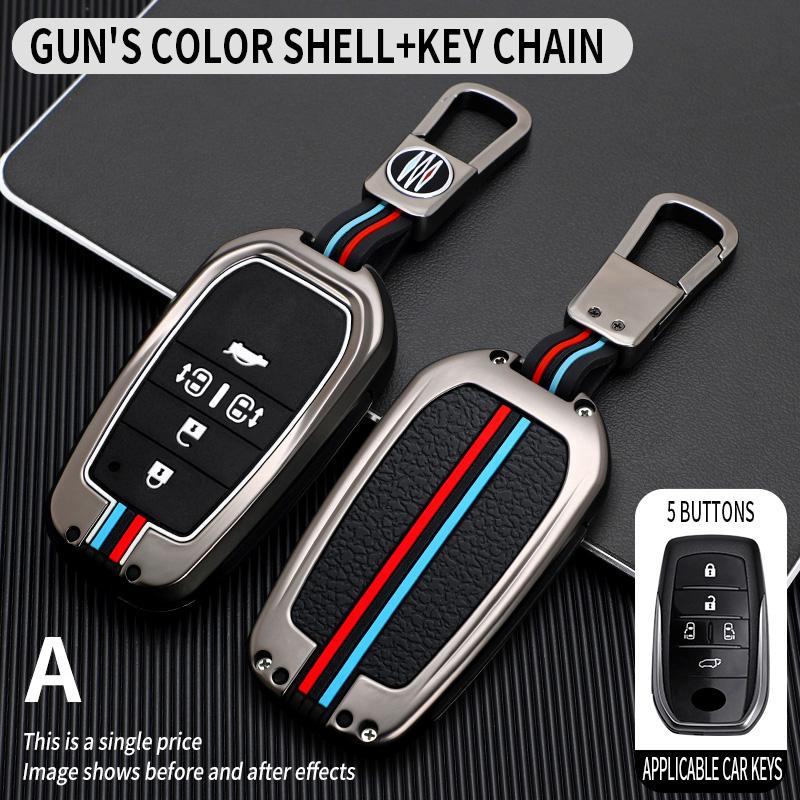 Car Remote Key Cover Case Bag Shell Holder for Toyota Avalon CHR C-HR Camry Corolla Prius Prado RAV4 Protector