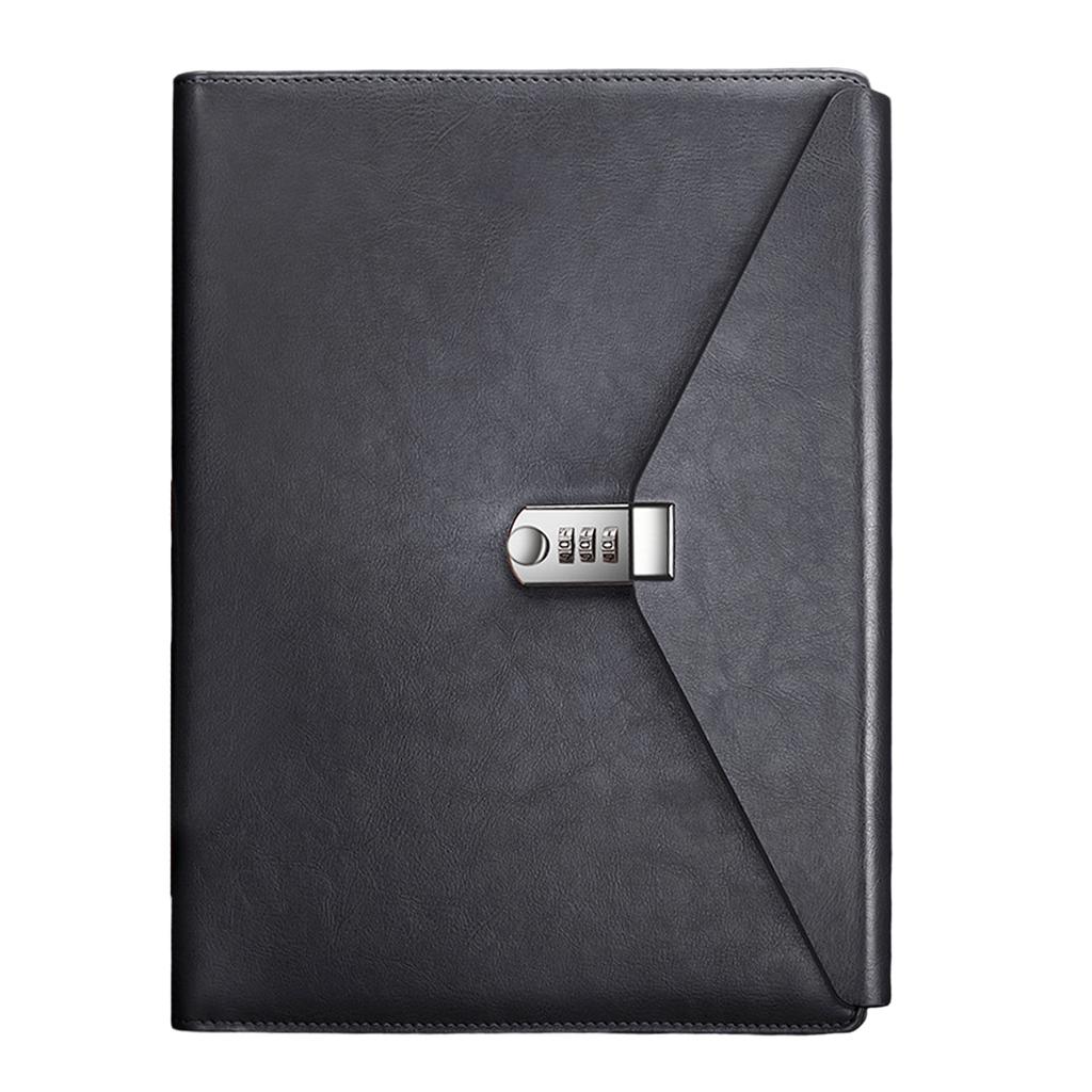 A4 File Folders for Business Including Password Closure and PU Cover to Maintain Organized and Professional Workspaces