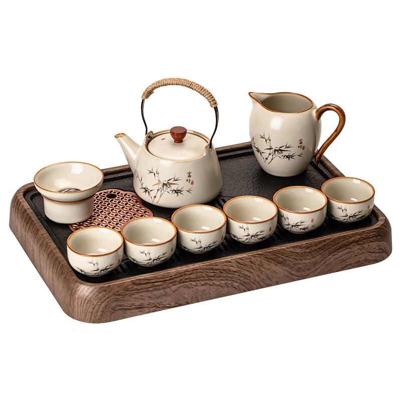 Premium Ru Kiln Ceramic Complete Tea Set