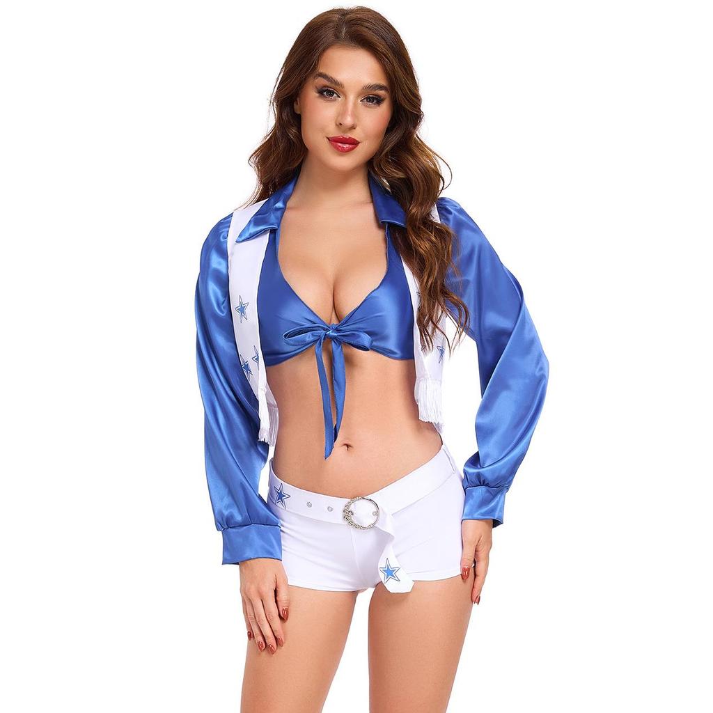 Five-Pointed Star Cheerleader Outfit: S-XXL Cheerleading & Soccer Performance Costume