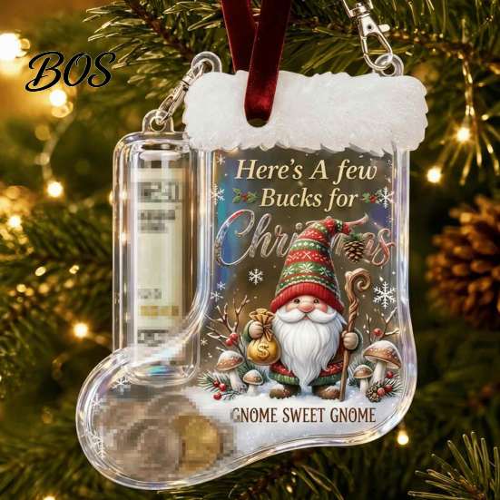 Ornament for Christmas Tree Cash Gift Stocking, Money Holder Hanging Ornament, Unique Creative Present Xmas Decoration Holiday Surprise