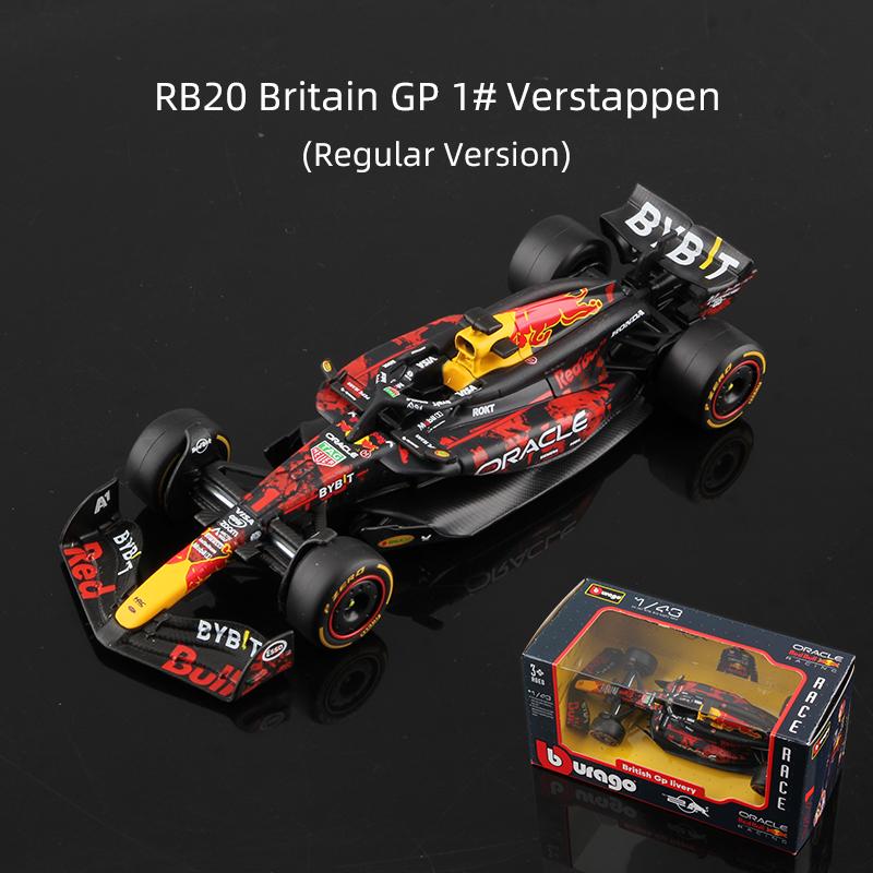 Bburago 1:43 Verstappen F1 Alloy Car Model Red Bull Racing RB16B RB19 RB20 RB21 Static Diecast Toy