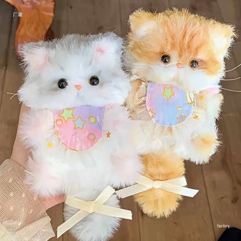 

Handmade Plush Bunny Fur Pipe Cleaners: DIY Pendant Kit for Girls - Puppy & Kitten Theme No. 6 Kitten (Material Pack)