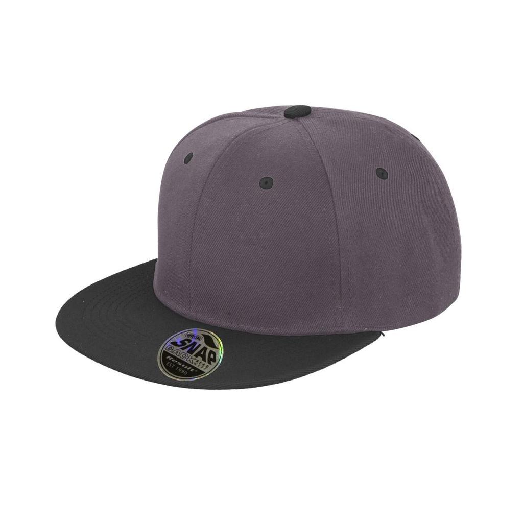 Result Unisex Core Bronx Original Flat Peak Snapback Dual Colour Cap