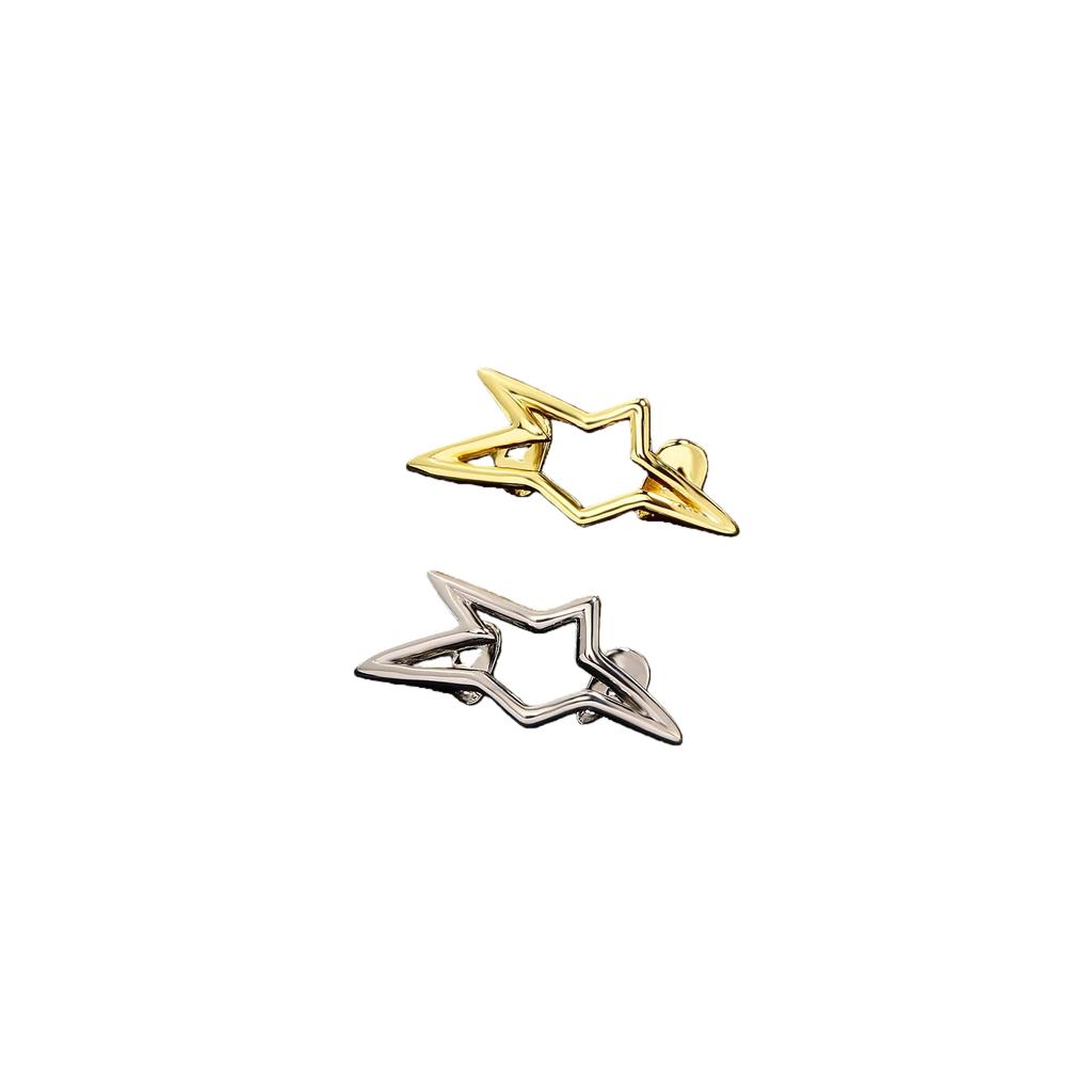Cyber Punk Glossy Geometric Star Pentagram Tooth Caps Irregular Christmas Accessory Teeth Grillz Jewelry for Women And Men