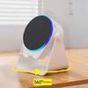 Wireless Induction Speaker with Adjustable Cell Phone Stand Stereo Sound Colorful Light 800mAh Rechargeable 5-in-1 Bluetooth-compatible Speaker