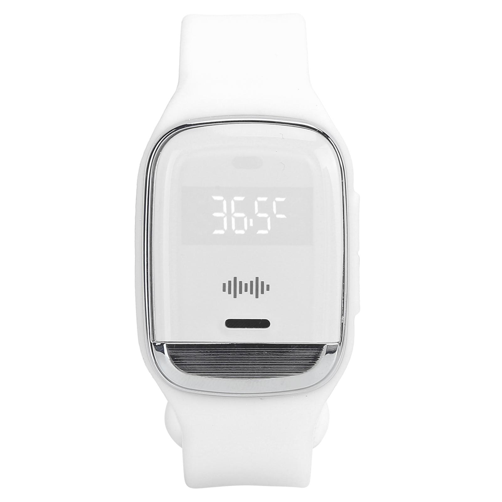 

Outdoor Ultrasonic Mosquitoes Repeller Bracelet Portable Electronic Repellent WatchWhite белый