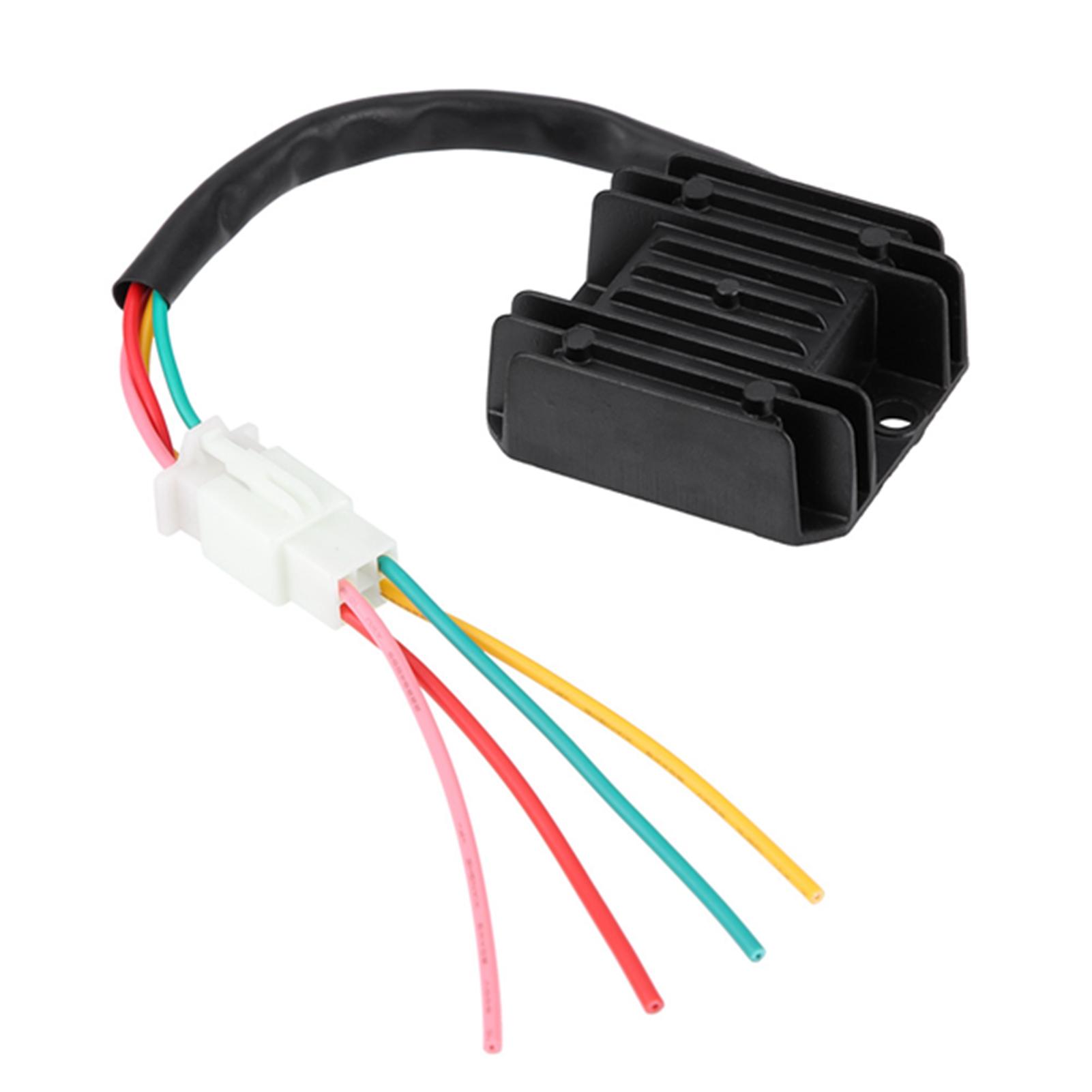 

Motorcycle Boat Motor ATV GY6 50 150 Scooter Voltage Regulator Rectifier Prevents Overcharging Battery Improved Charging Capability