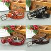 Leaf Genuine Graphic Leather Women Waist Belt Retro Pin Closure Daily Decoration