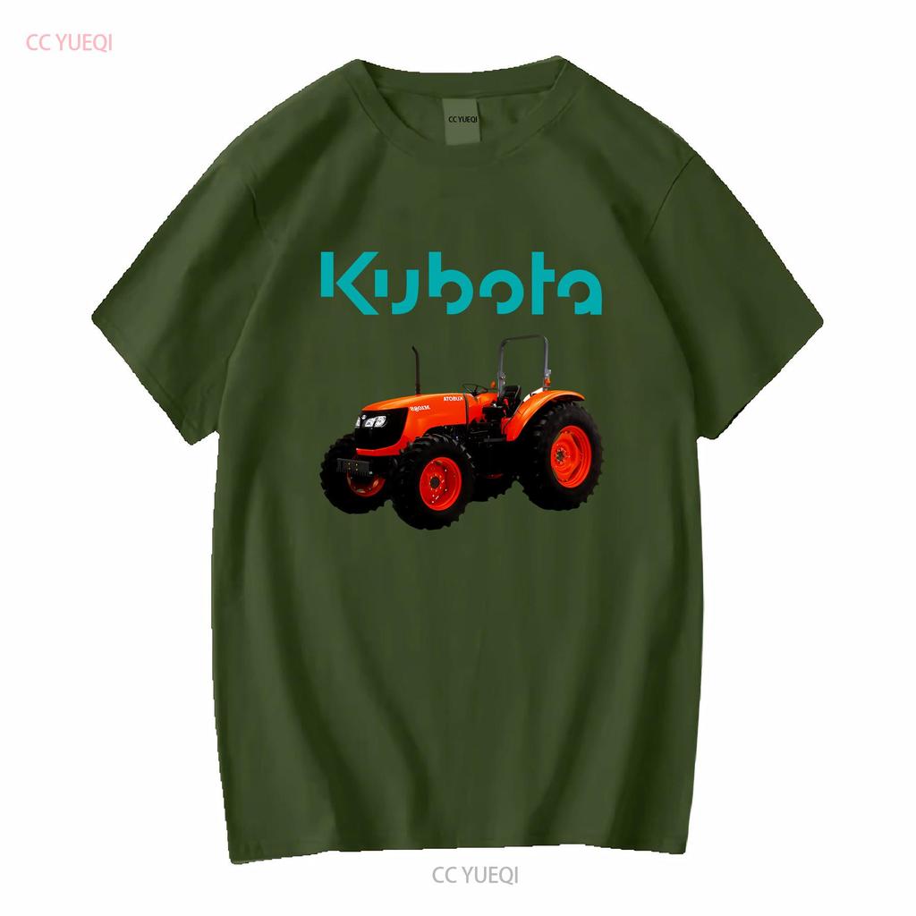 Kubota Tractor Farm Logo Mens Black T Shirt Size S To 3XL Vintage Washed Stylish Casual Designer Clothes Soft