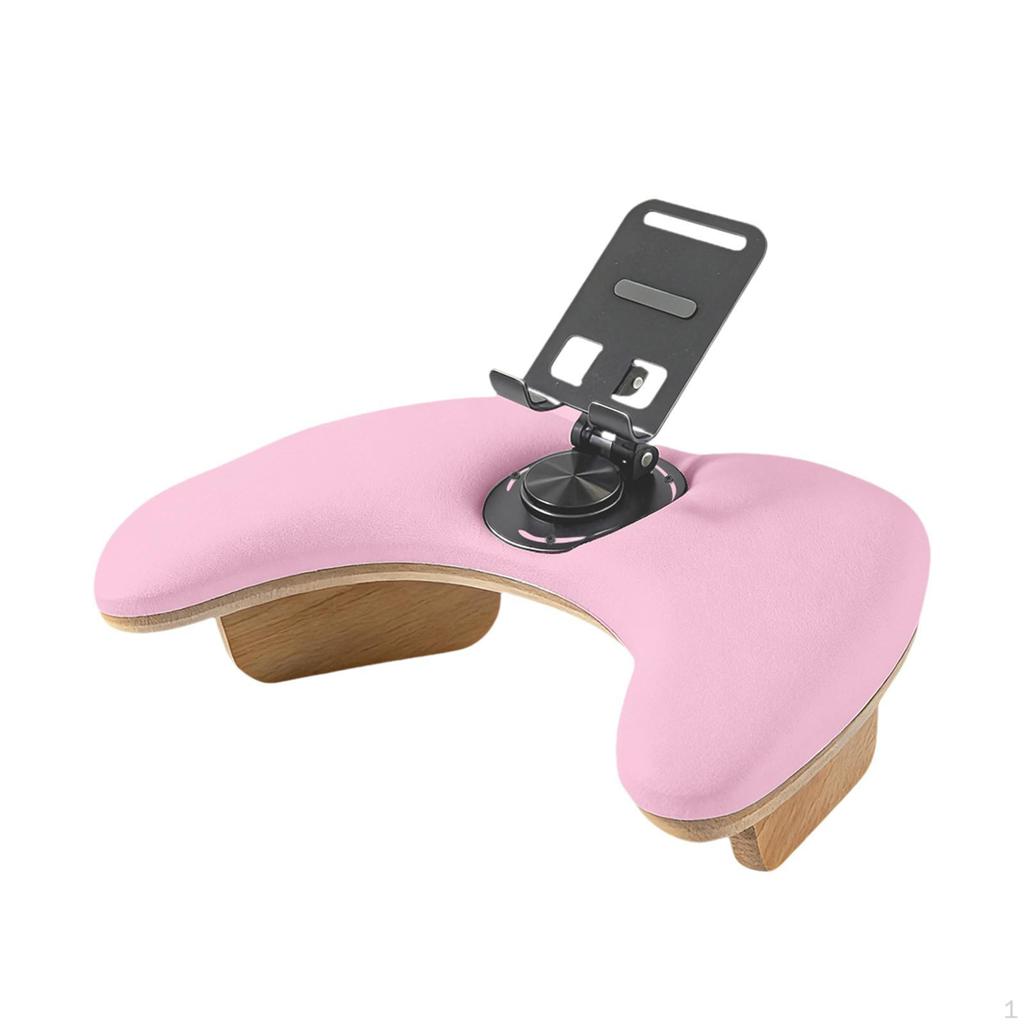 Arm Rest for Nails Tech Armrest with Rotating Phone Holder,Sturdy,Professional,Comfortable,Hand