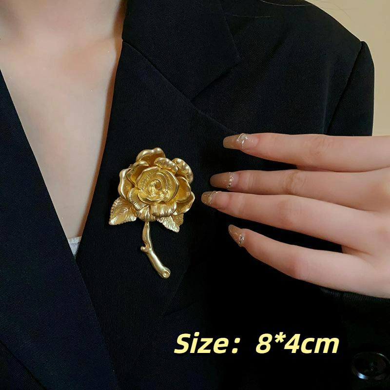 Vintage Phalaenopsis Brooch For Women Girls Exquisite Fashion Metal Flower Corsage Pins Party Dress Jewelry Accessories Gifts