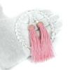 Kristall-Gebetsperlen, Kristallschliff-Gebetsperlen, Naturstein-Gebetsperlen für Frauen und Kinder, informelle Gebetsperlen [Schliffperlen/rosa Quasten]