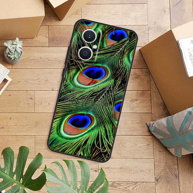 Animal Peacock Pattern Phone Case For OPPO Reno 14 13 11 12 F 10 Pro 8T 7 8 Lite OPPO Find X9 X8 X5 Pro Back Cover