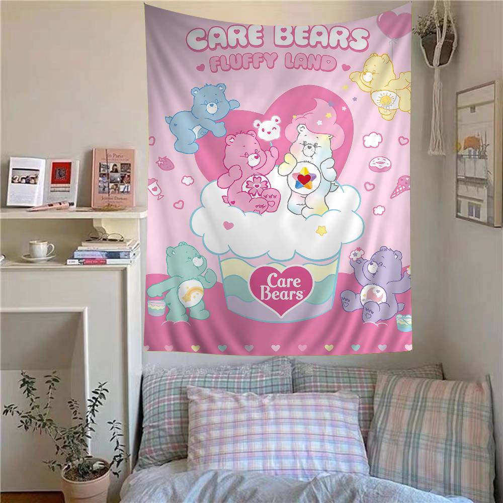 Care Cartoon BBears Movies Chart Tapestry Bohemian Wall Tapestries Mandala Wall Art Decor