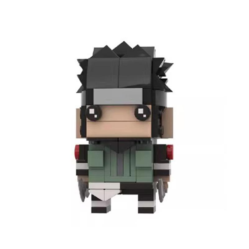 Building Block Compatible With Small Particle Naruto Square Head Kakashi, Sai, Naruto, Konoha Set