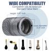Tire Valve Stem Caps - 4 Pack Corrosion Resistant Premium Anodized Alloy Tire Air